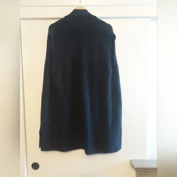 Mario Serrani Shawl collar sleeveless Cardigan Knit sweater vest black 2X - Picture 8 of 8